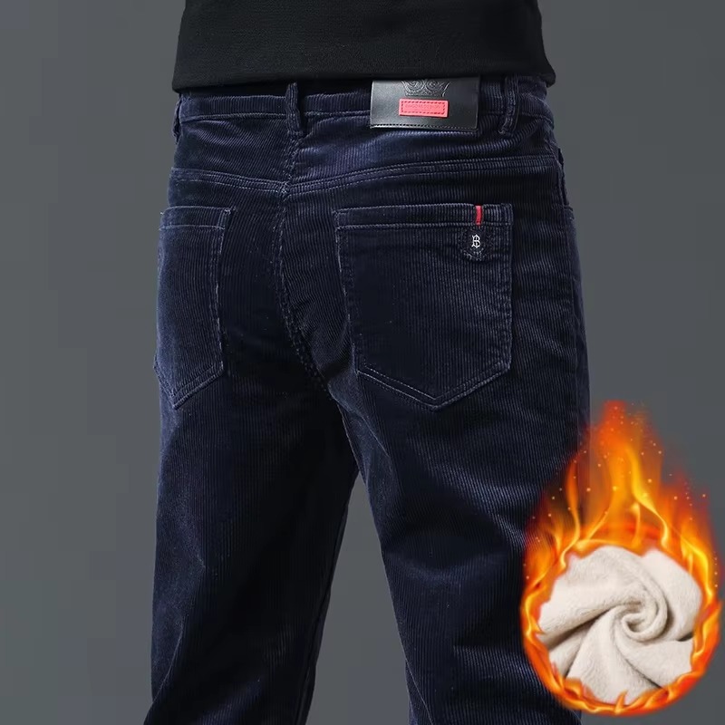 Corduroy Pant Warm - Men's Corduroy Pants Winter Thick Lining