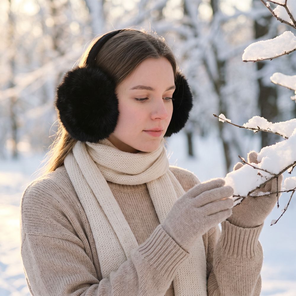Soft Ear Cap Imitation Fur Ear - Earmuffs Foldable 评论和价格