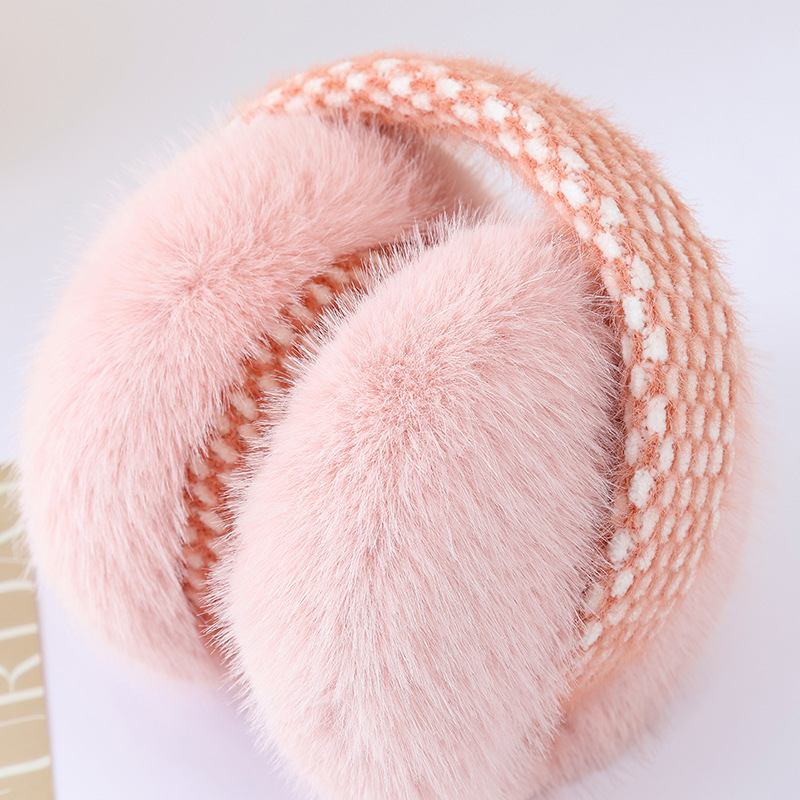 Knitted Plush Earmuffs for Wom - Earmuffs Foldable 评论和价格