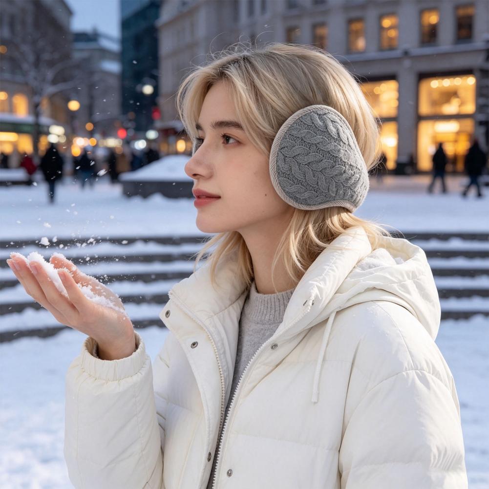 For Men Women Winter Ear Muffs - Fleece Ear Warmer Band 评论和价格