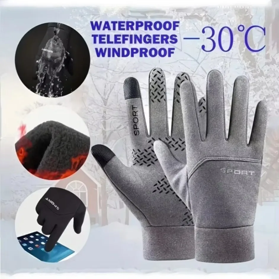 Waterproof Ski Gloves for Men  - Snow Glove Insulated 评论和价格