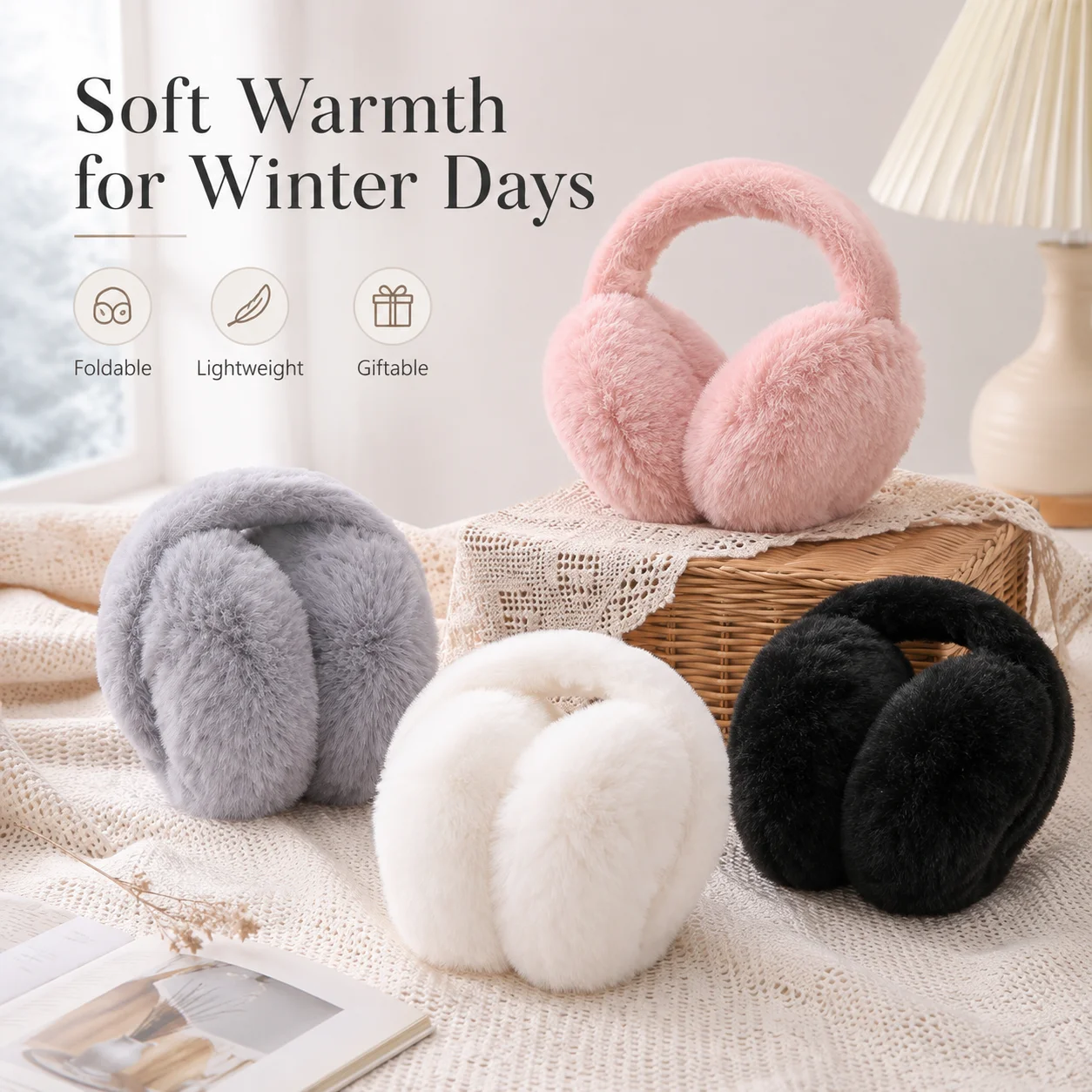 Super Warm Plush Earmuffs, Fol - Earmuffs Foldable 评论和价格