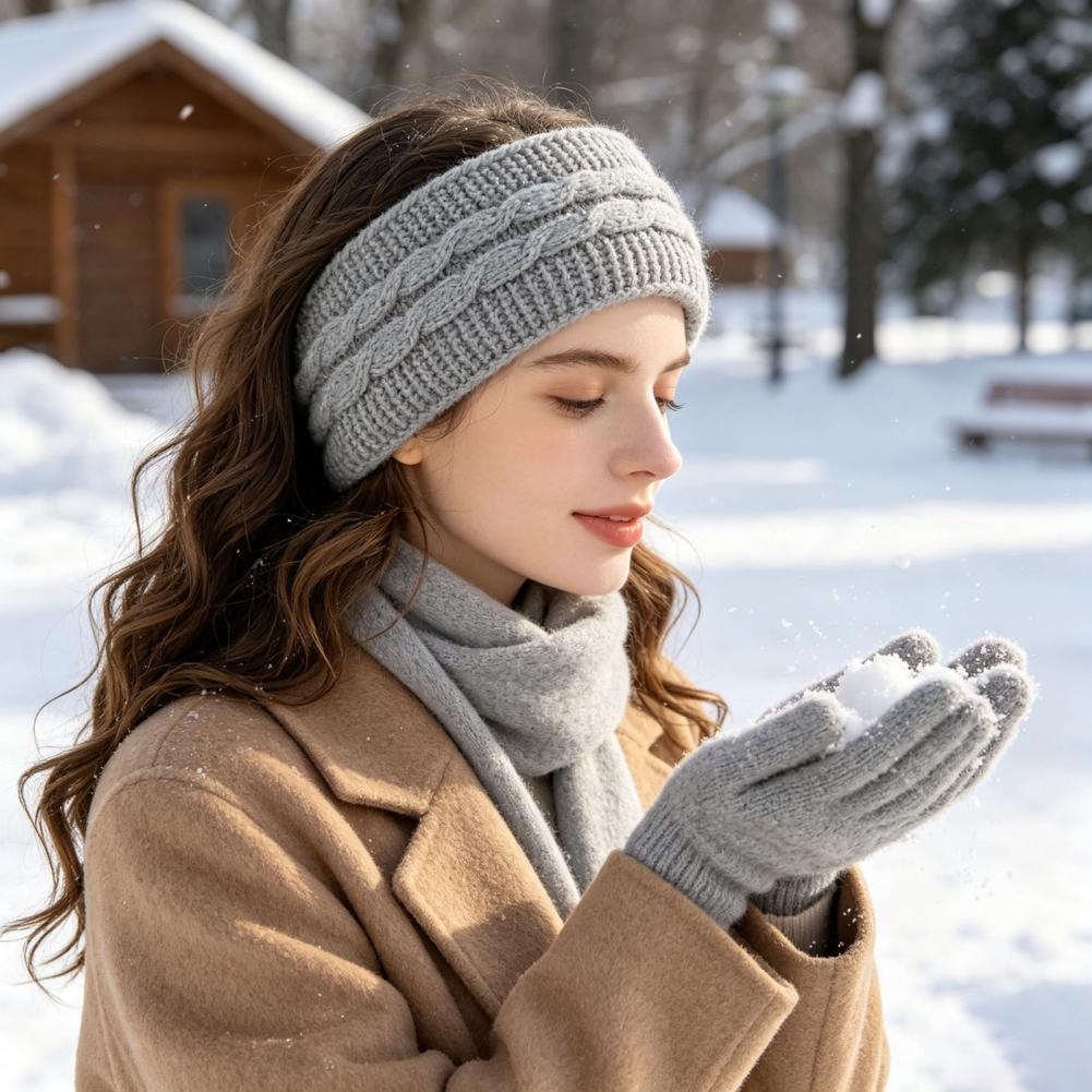 Comfortable Elastic Hair Band  - Fleece Ear Warmer Band 评论和价格