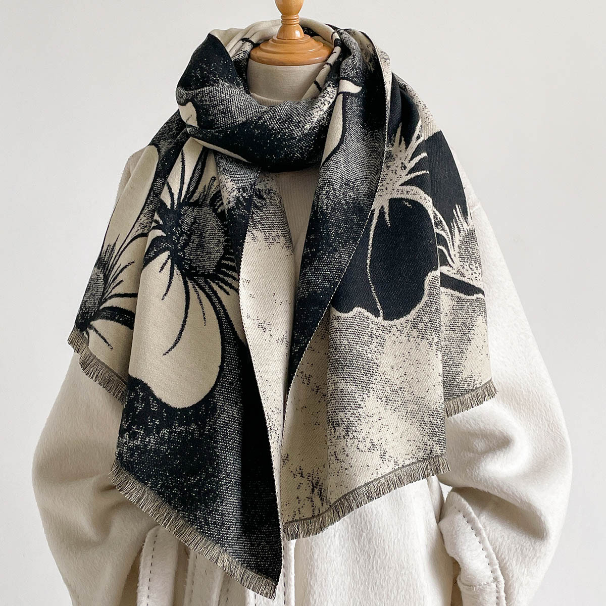 Women Imitation Cashmere Scarf - Cashmere Pashmina Wrap 评论和价格
