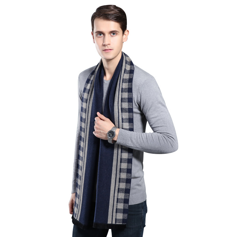Designer Brand Plaid Men Scarv - Wool Scarf Men 评论和价格