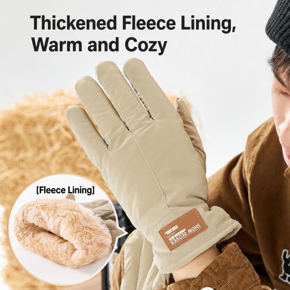 Fashion Fleece-lined Cycling G - Touch Screen Gloves 评论和价格