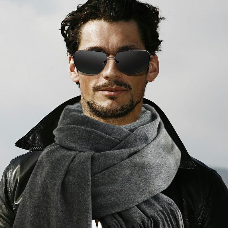 Fashion Scarf Man Winter Warm  - Wool Scarf Men 评论和价格