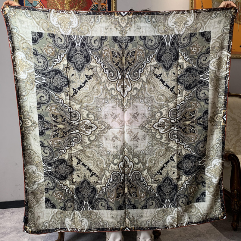 New Luxury 30% Silk 70% Wool S - Shawl Wrap Winter 评论和价格
