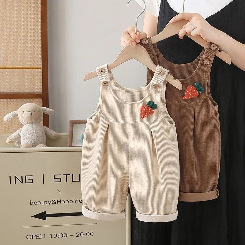 1-4Y Autumn Baby Suspenders Pa - Corduroy Pant Warm 评论和价格