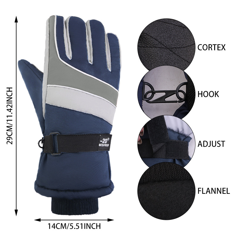 Winter Ski Gloves for Men Wind - Snow Glove Insulated 评论和价格